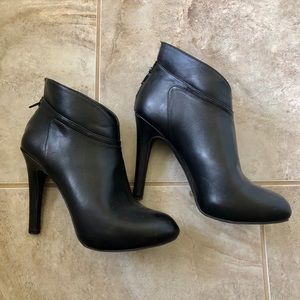 Black stiletto booties